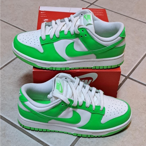 Nike Shoes - Nike Dunk Low "Green Strike" Sneakers - Wmns size 7.5